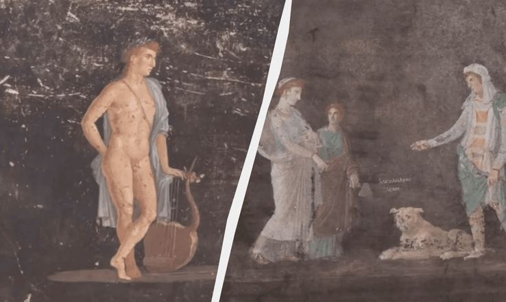 У Помпеях виявили нову кімнату з разючими фресками. ФОТО